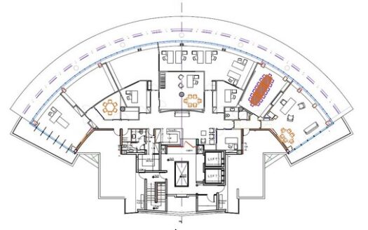 High tech office spaces 486m2 whole floor