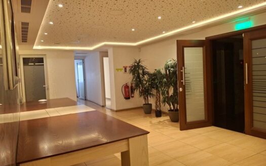 Office in commerical building 250m2 with office furniture