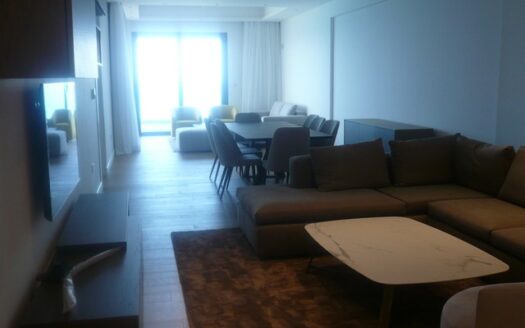 3 Bedroom spacious beachfront apartment furnished with pool, sauna and gym